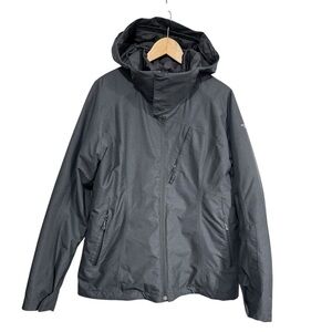 The North Face Women’s XL Gray Hooded Waterproof Insulated Jacket NF0A2TJN